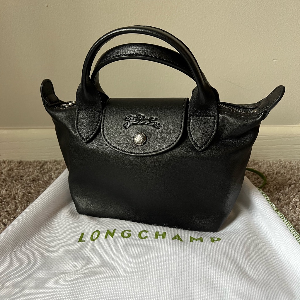 Longchamp Le Pliage Xtra Leather Top Handle Bag